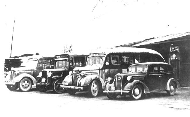 Jens Hovlands busser, nedslitte etter 2. verdenskrig
