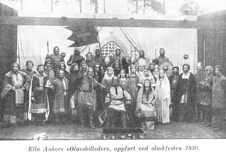Ella Ankers skuespill Olavsbilleder oppført ved Olsokfesten i 1930
