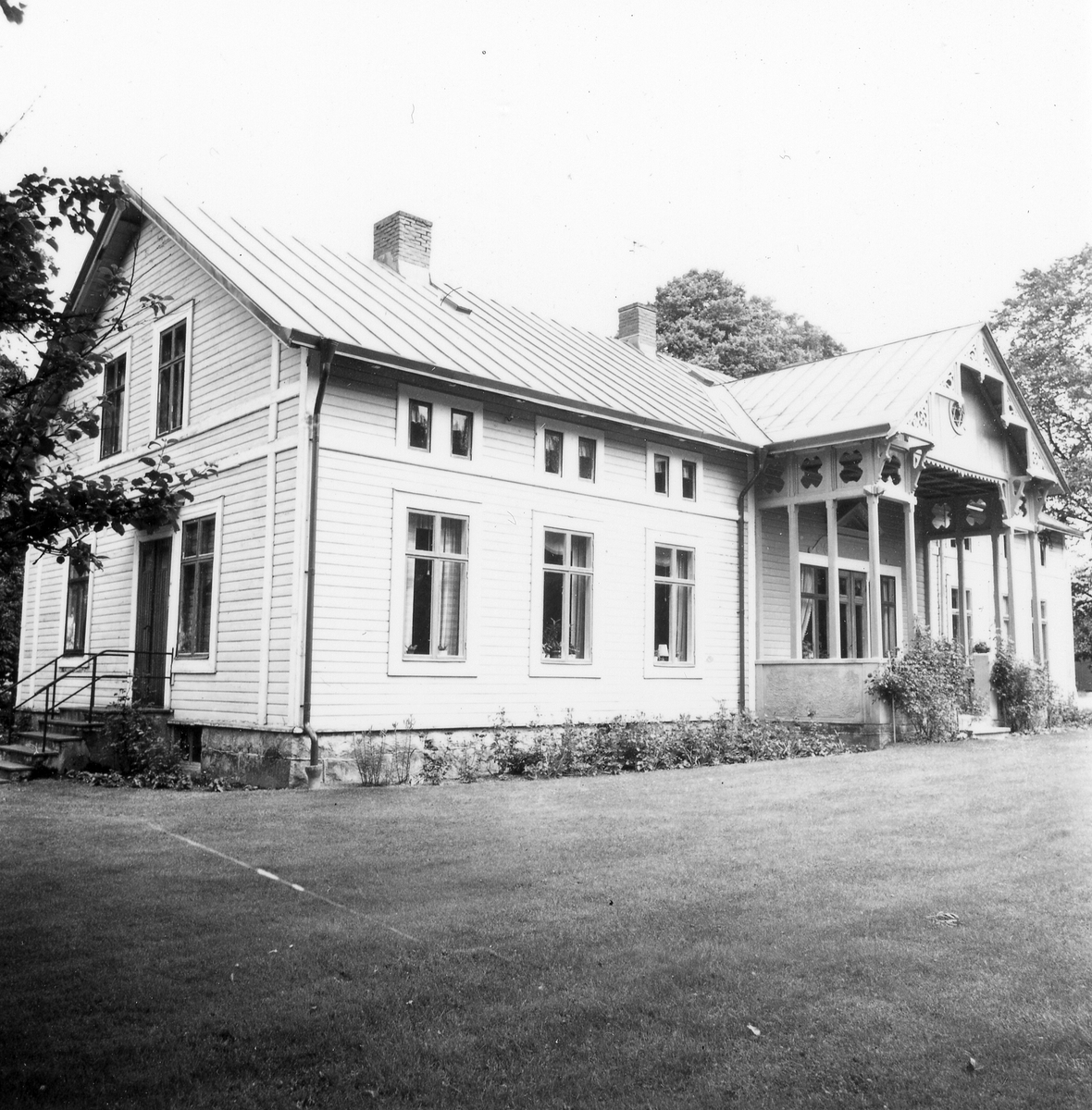 Herrgård. Mangårdsbyggnaden till Tronarp 4 i Kvibille Roluf Hansen och Anna Machums Huvudgård.