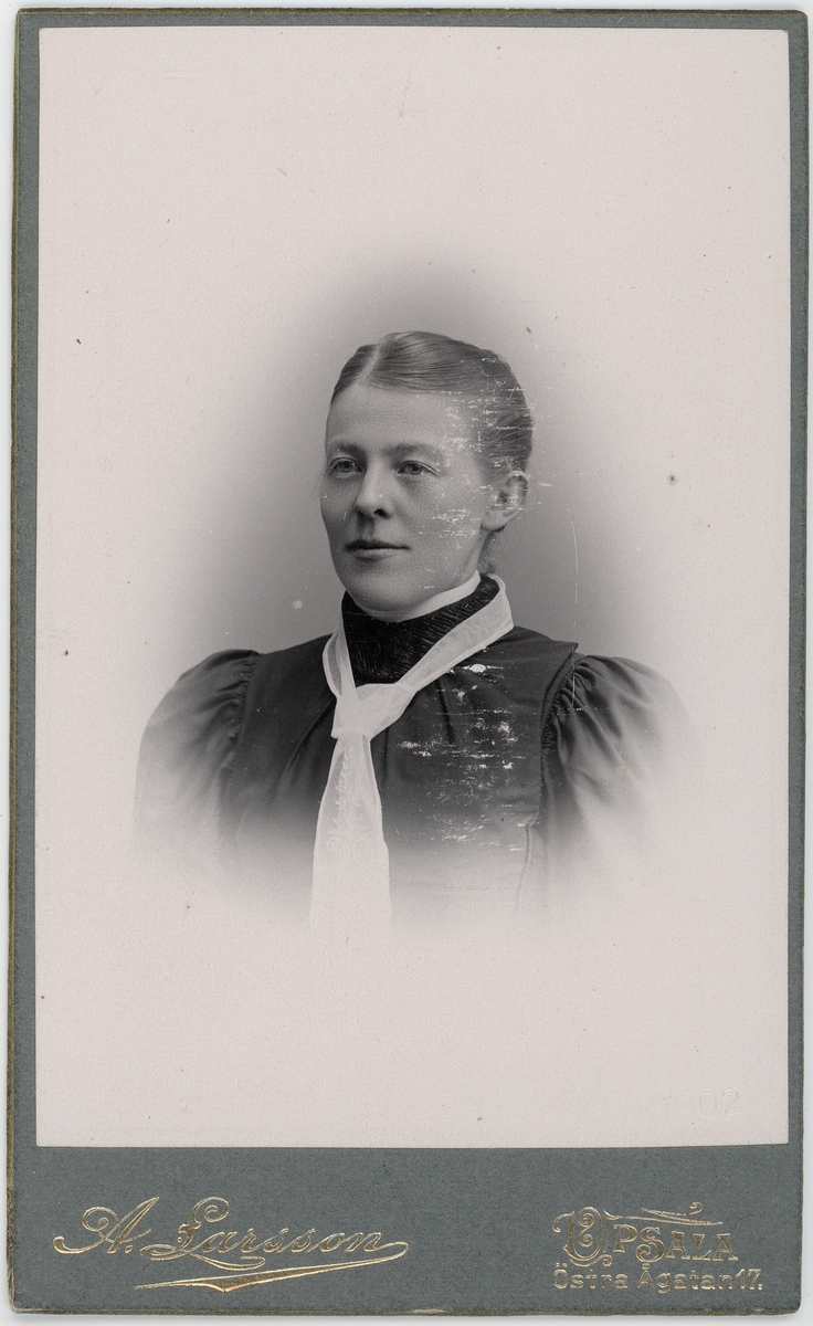 Kabinettsfotografi - kvinna, Uppsala 1902