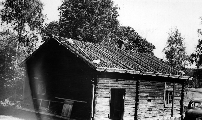 Rökstuga på Vitsands Hembygdsgård, flyttad från Edelaho i Mangen 1924.
