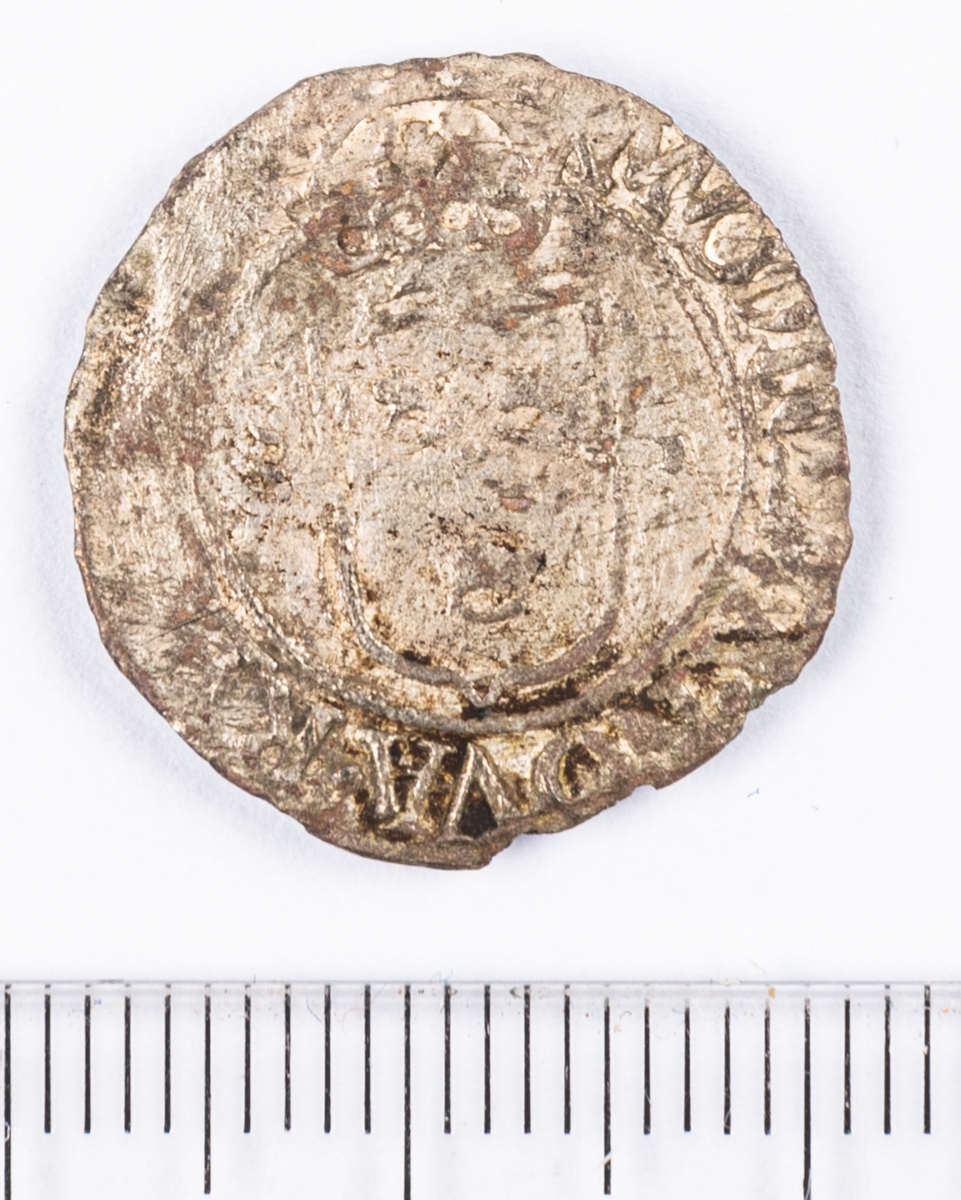 Mynt, 1/2 öre, Sverige, Johan III, silver.