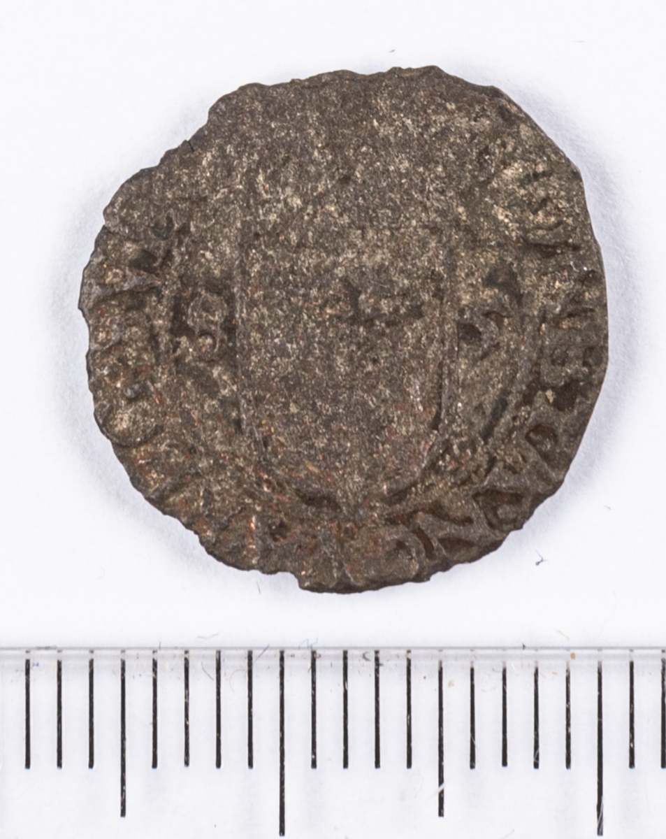 Mynt, 1 fyrk, Sverige, Johan III, silver.