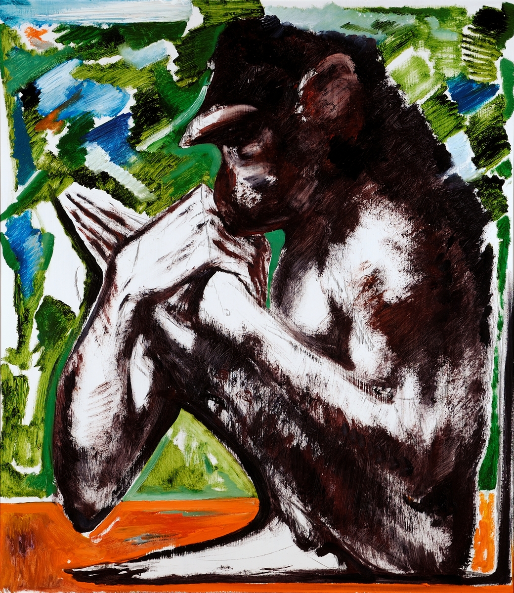 Innestengt ape [Maleri]