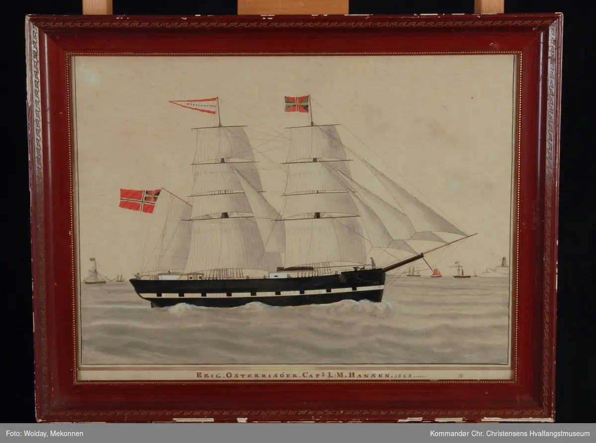 Briggen Oster-Riisøer, Capt., L.M. Hansen 1868