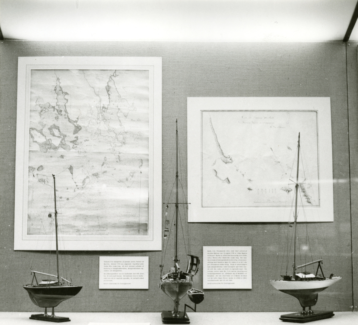 Utställningen "Nyförvärv 1965–1966" visas våren 1967. Två sjökartor samt tre fartygsmodeller, SCEPTER II, SCEPTER III och SCEPTER IV.