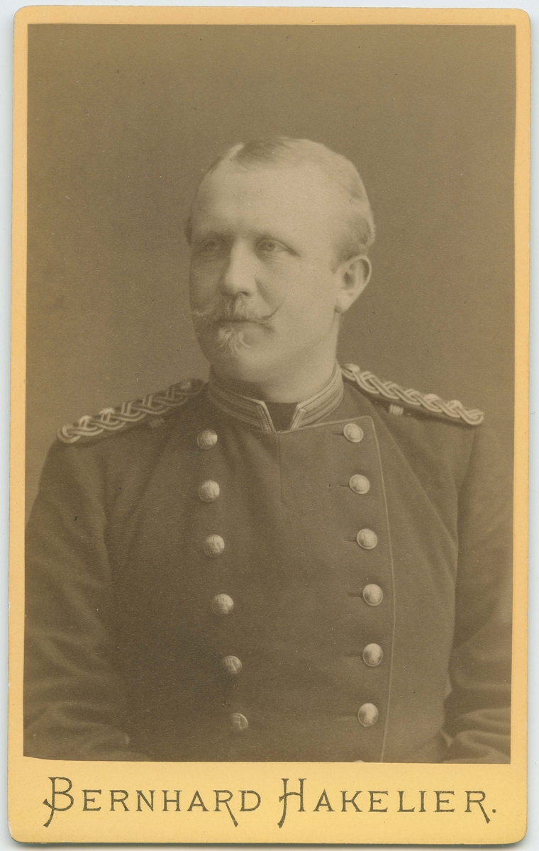 Porträtt på Kapten E.R. Gottfrid Dyberg.