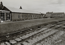 Postkort, Hamar, Norsk Jernbanemuseum, Strandvegen, lokomoti