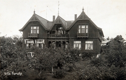 Postkort, Hamar, villa i St. Olavs gate 61, Villa Furuly,