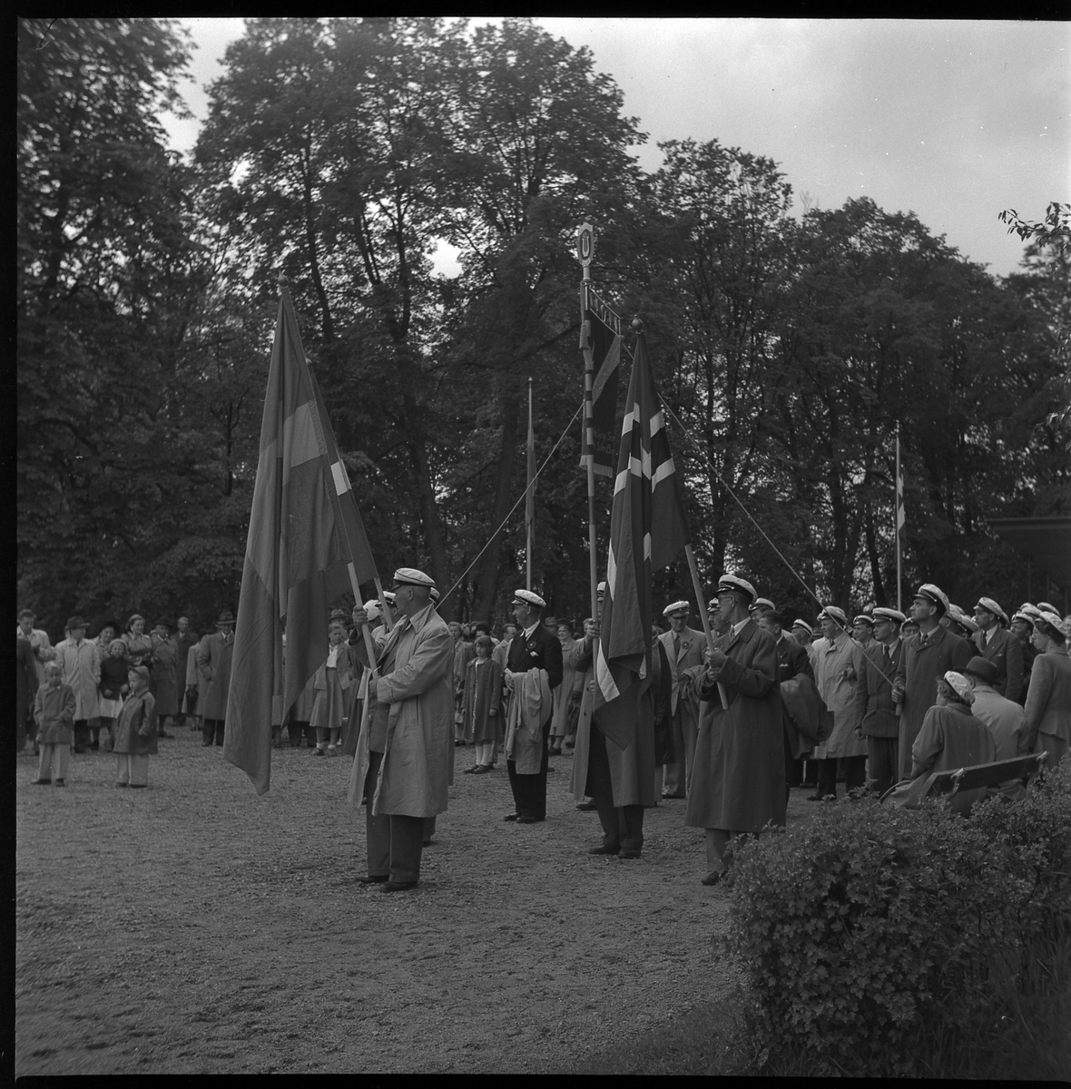 Samling i Plantaget, maj 1950. En kör från Norge är på besök.