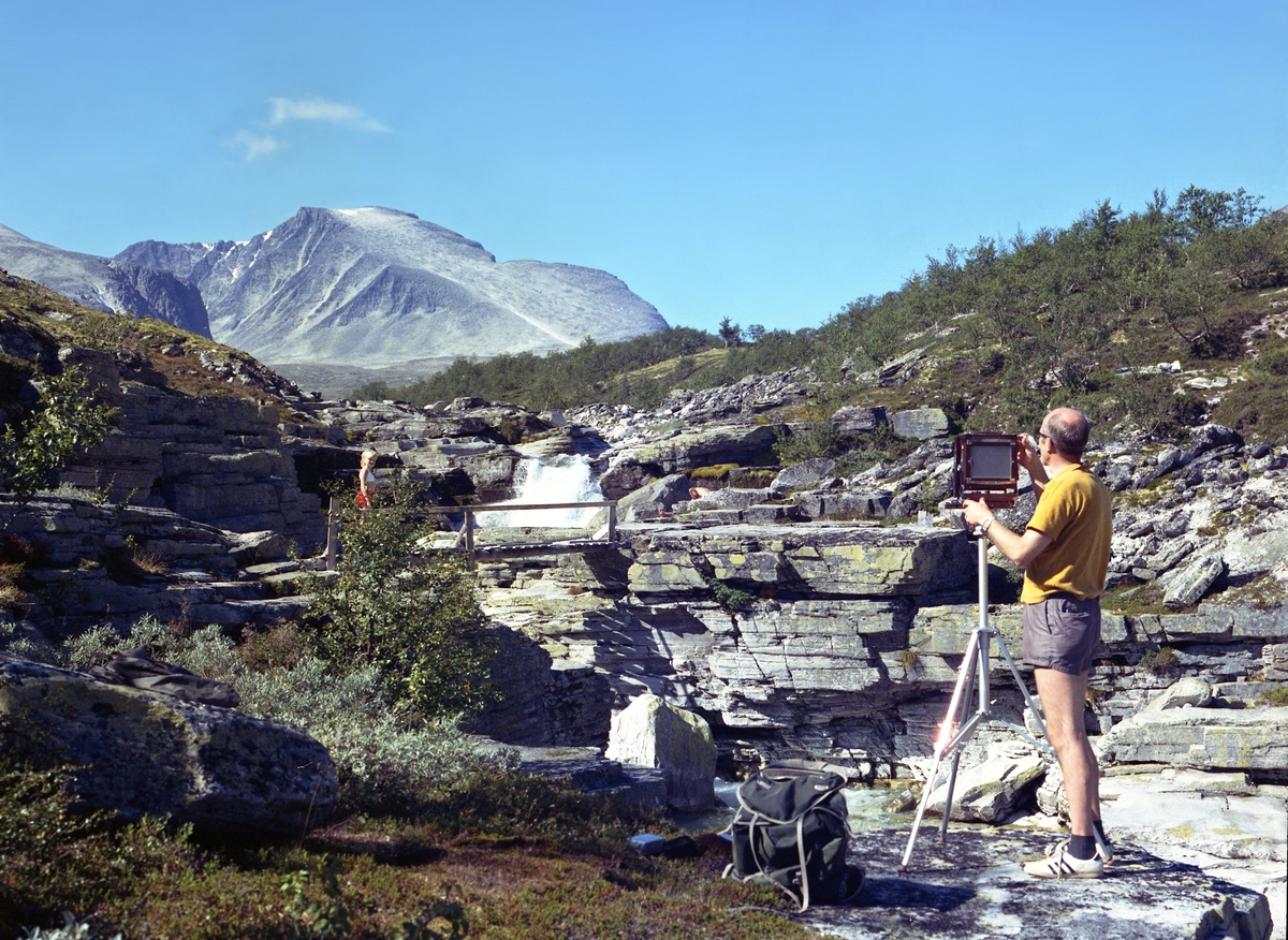 Fotografering ved Langglupdalen 1971