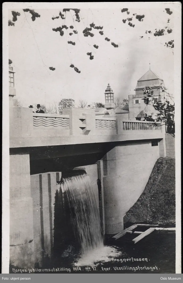 Jubileumsutstillingen 1914, bro, foss