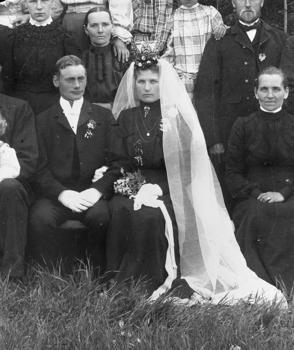 Avfotograferad äldre bröllopsbild