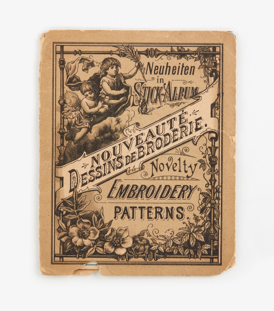 Mönsterbok "Neuheiten in Stick-Album, Nouveauté Dessins de broderie, Novelty Embroidery Patterns".