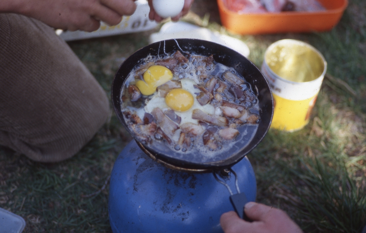 Fløting. Fløterkost, egg og flesk.  1981