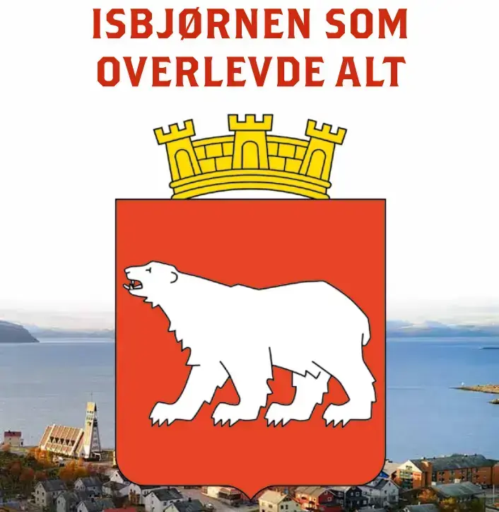 Hammerfest byvåpen fra boken til Anne Ellingsen "Isbjørnen som overlevde alt"