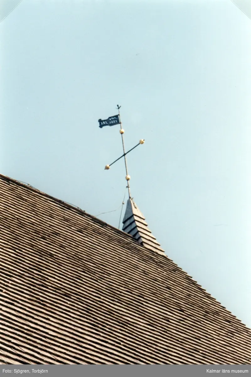 Spåntaket på Djursdala kyrka.