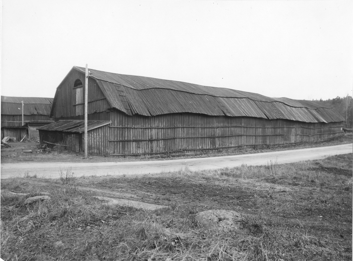Södra träkolhuset i Borgvik, 1924.