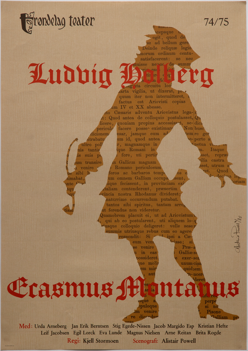 Erasmus Montanus [Plakat for en forestilling]