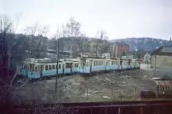 Oslo Sporveiers SS-sporvogner hensatt for opphugging ved Vål