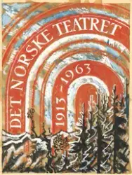 Omslag til Nils Sletbak: Det norske teatret 1913-1963 [Tegni