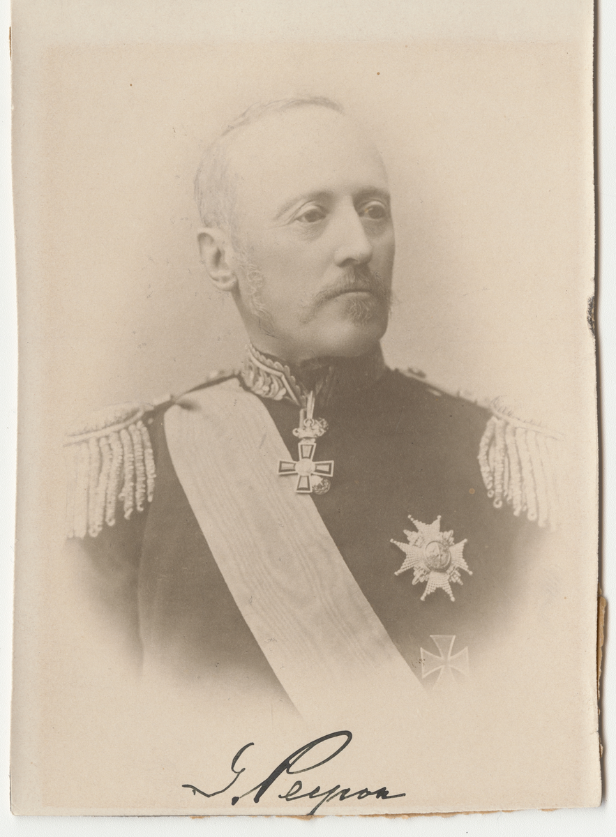 Porträtt av generallöjtnant Gustaf Peyron.