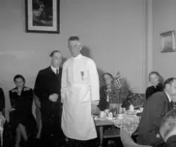 Vadsø 1947. Sammenkomst i Skogsholms bolig i Oscarsgate, Vad