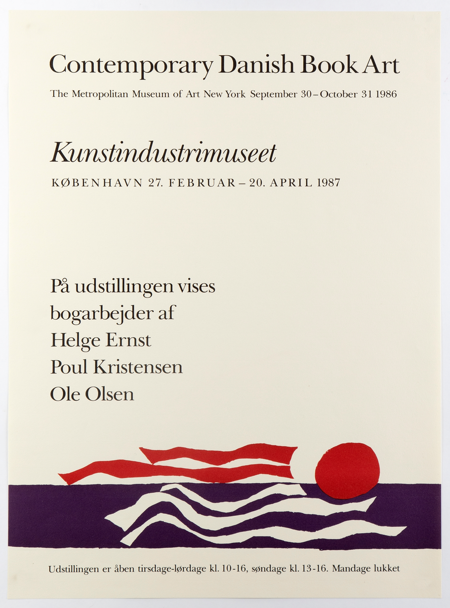 Contemporary Danish book art [Utstillingsplakat]