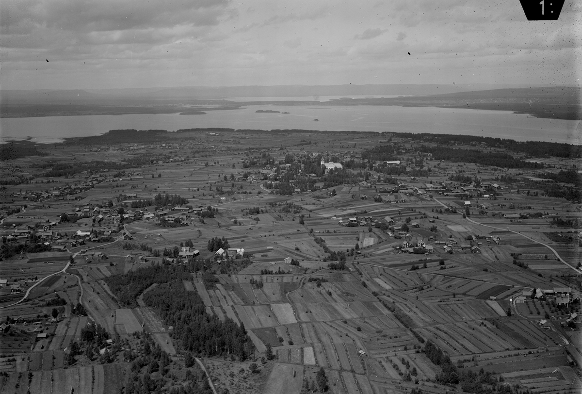 Flygfoto över Sollerön.