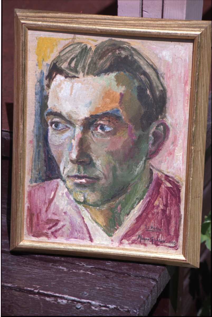 Halvor Lindahl , malt av Magne Galåen i 1947
