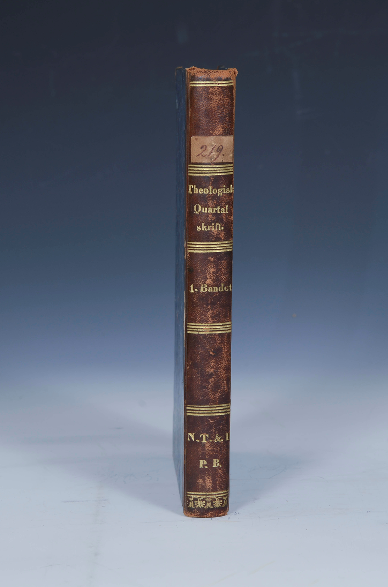 Teologisk kvartalskrift utg. af. H.M Melin g E.G. Bring. I-II Lund 1841-42

Førsta Bandet; 1841.