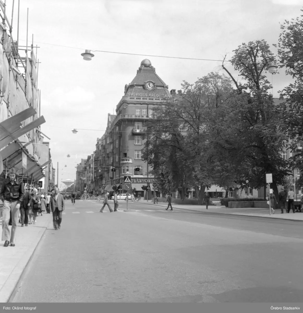 Byggarbete på Storgatan, 1970-tal - Örebro Stadsarkiv / DigitaltMuseum