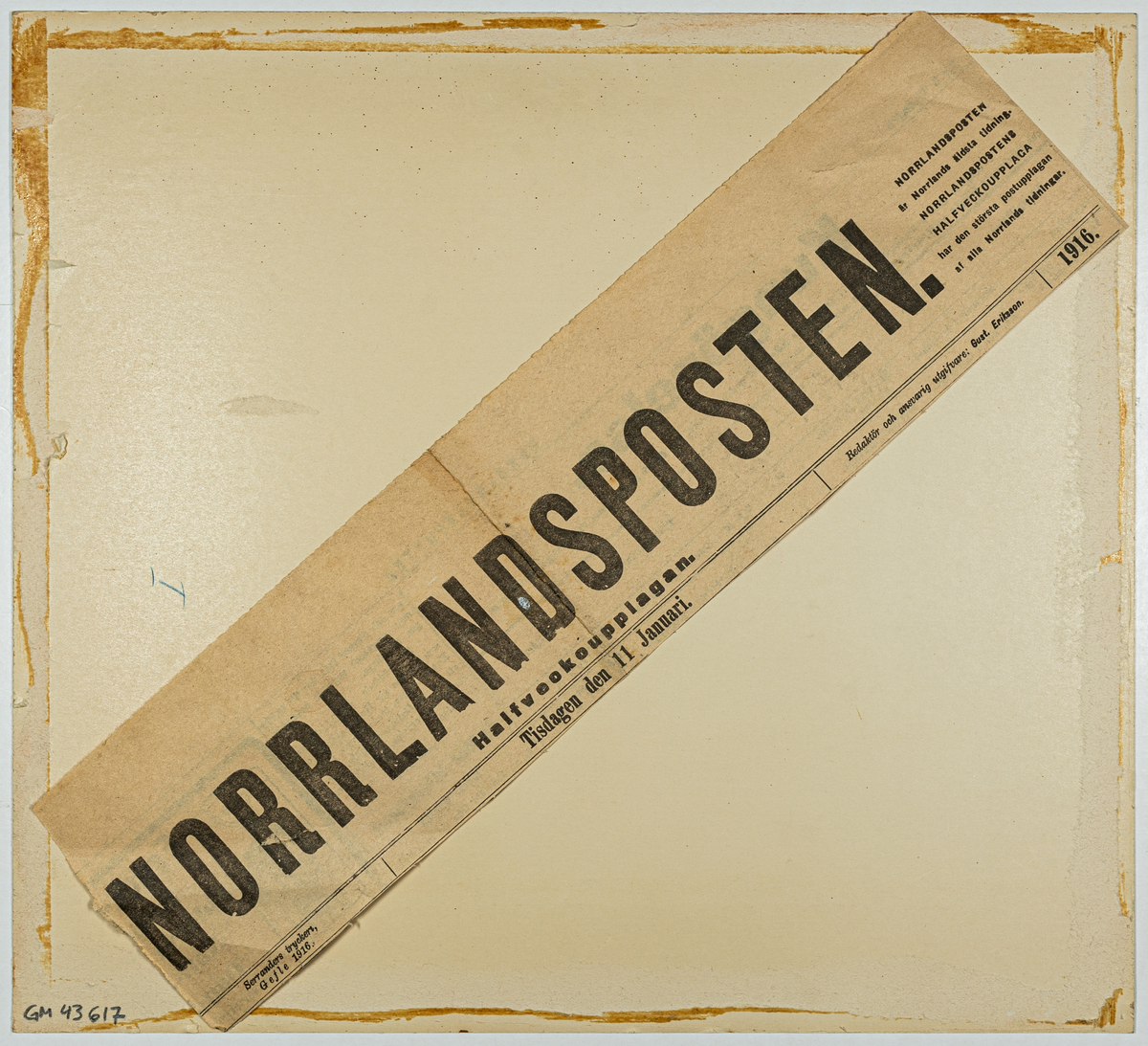 Tidningsannonser, nio stycken, för PIX, i Norrlands-Posten 1916-1935,