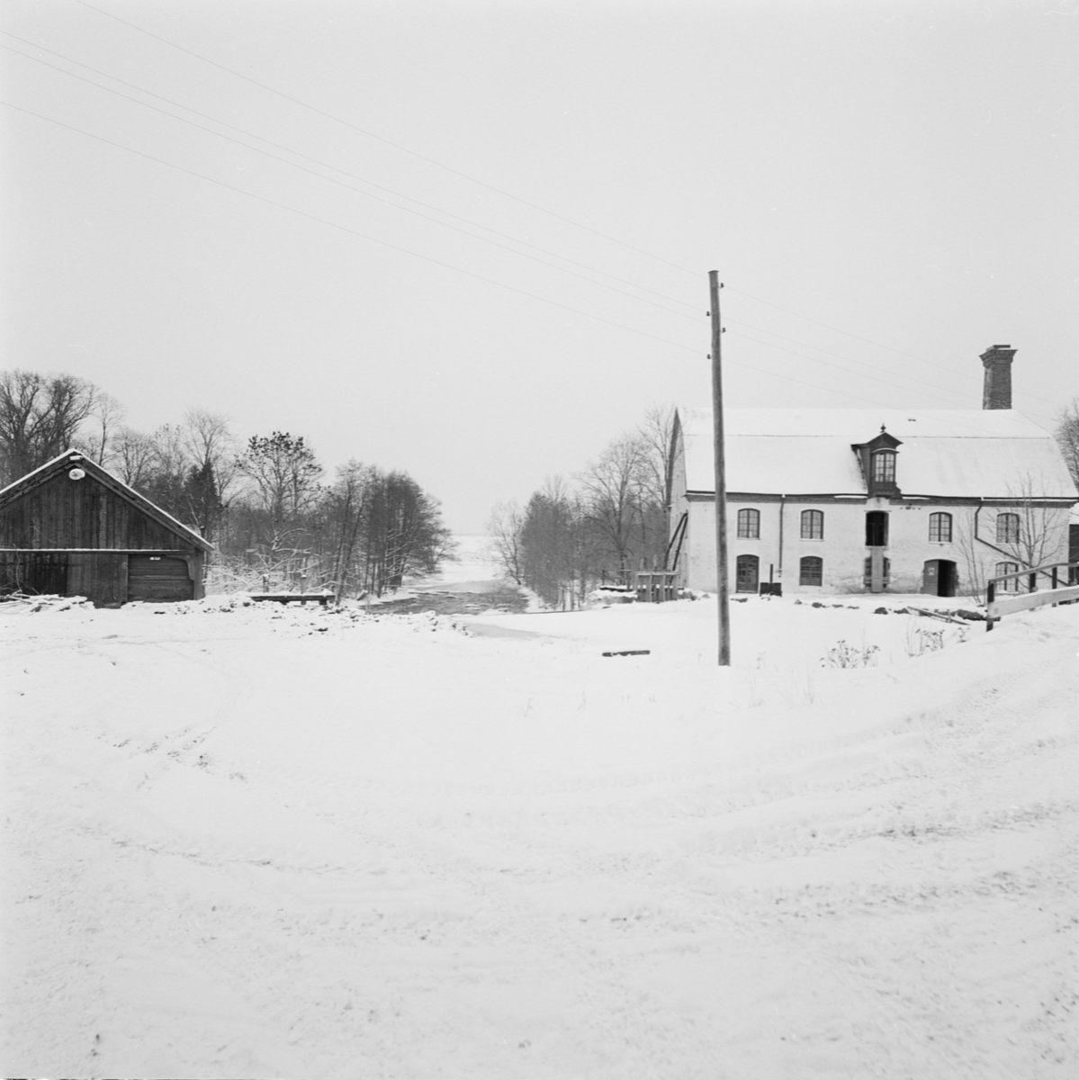 Ulva gård och kvarn, Uppsala januari 1958