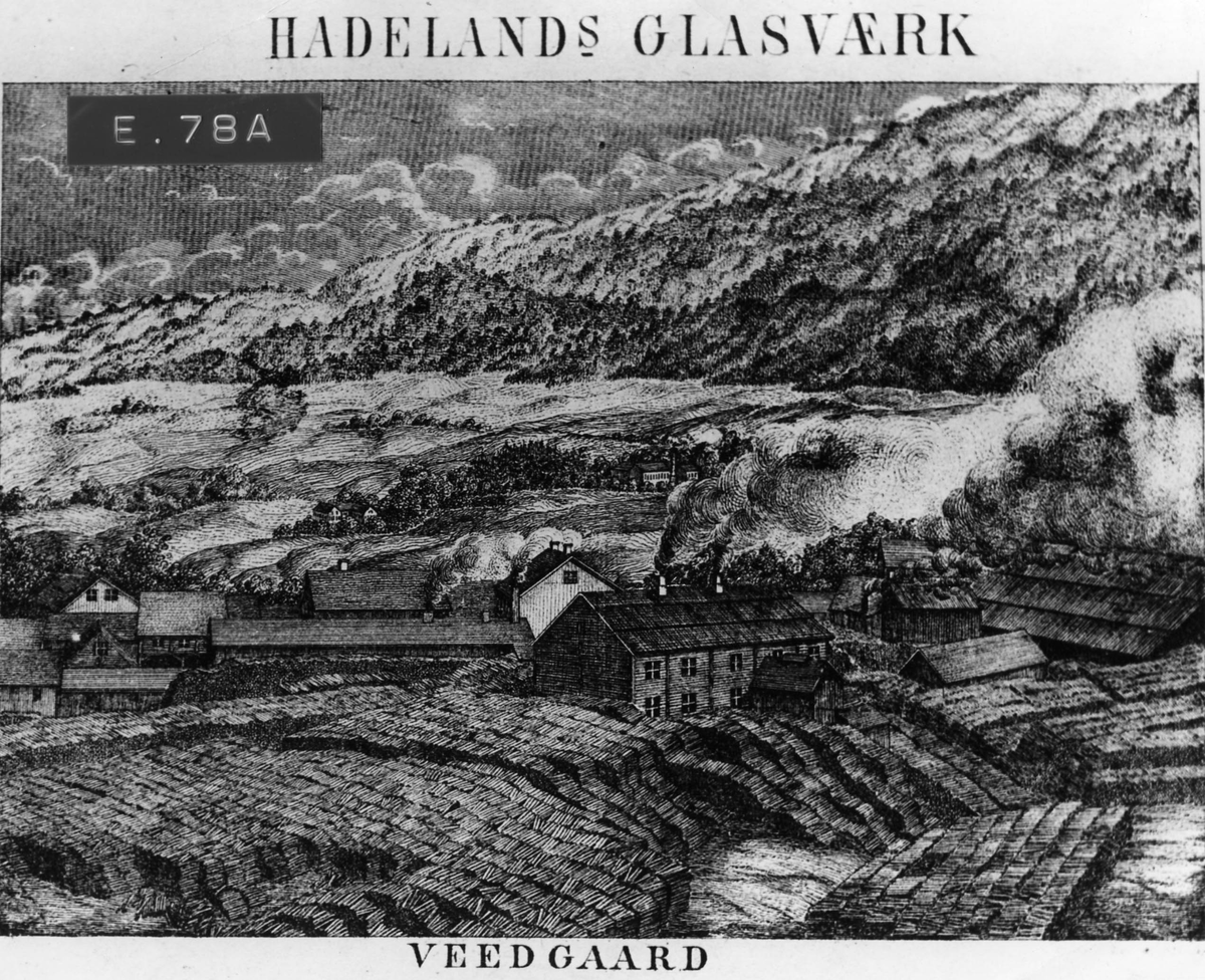 Hadeland glassverk: Veed Gaard (foto av maleri)