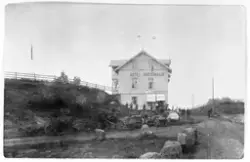 Hotel Breidablikk på Skreia, Østre Toten, ca. år 1900.