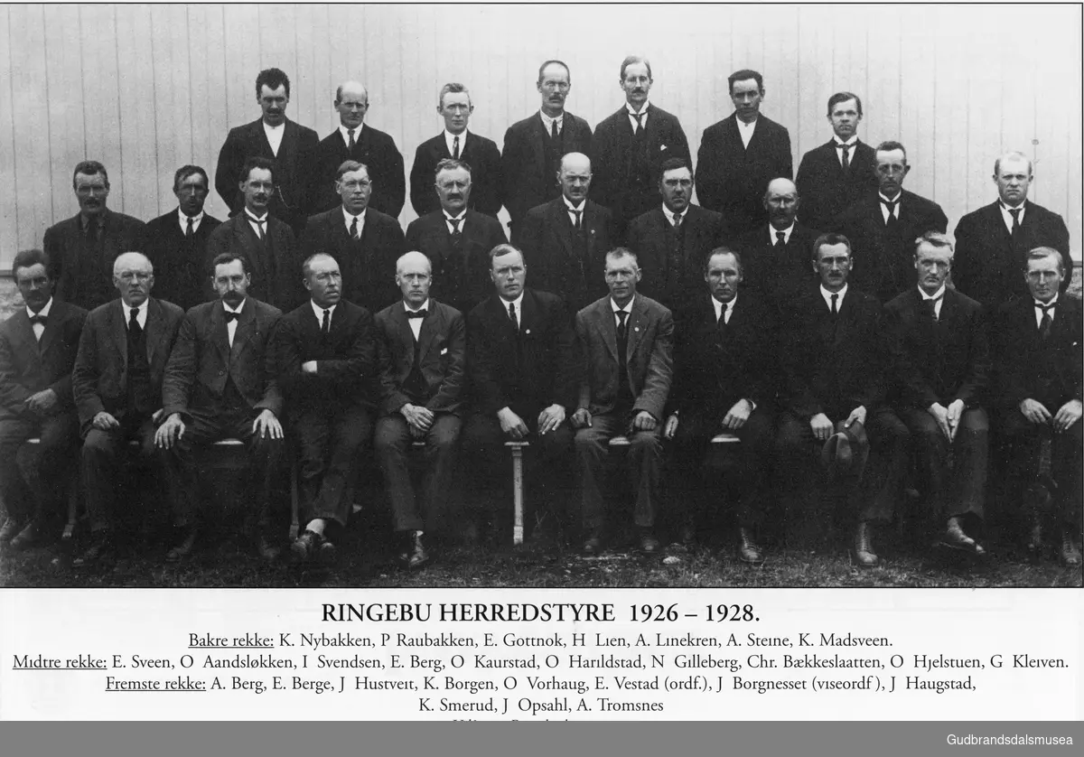 Ringebu herredstyre 1926-1928.