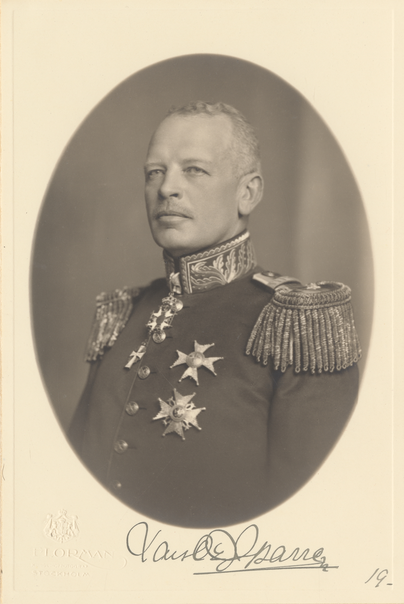 Porträtt av generalfälttygmästare Lars Sparre.
