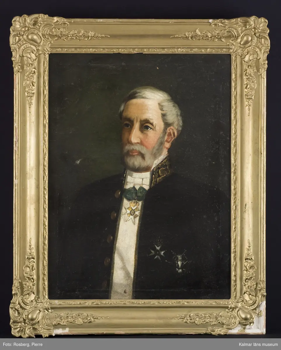 Porträtt av Per Fredrik Nisbeth (1803-1897), distriktschef i sydöstra tulldistriktet 1852-1889.