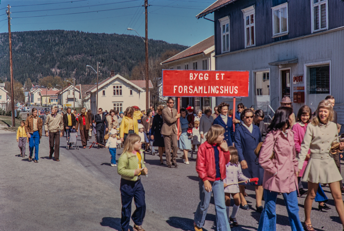1. mai tog i Hvittingfoss på 70 - tallet.