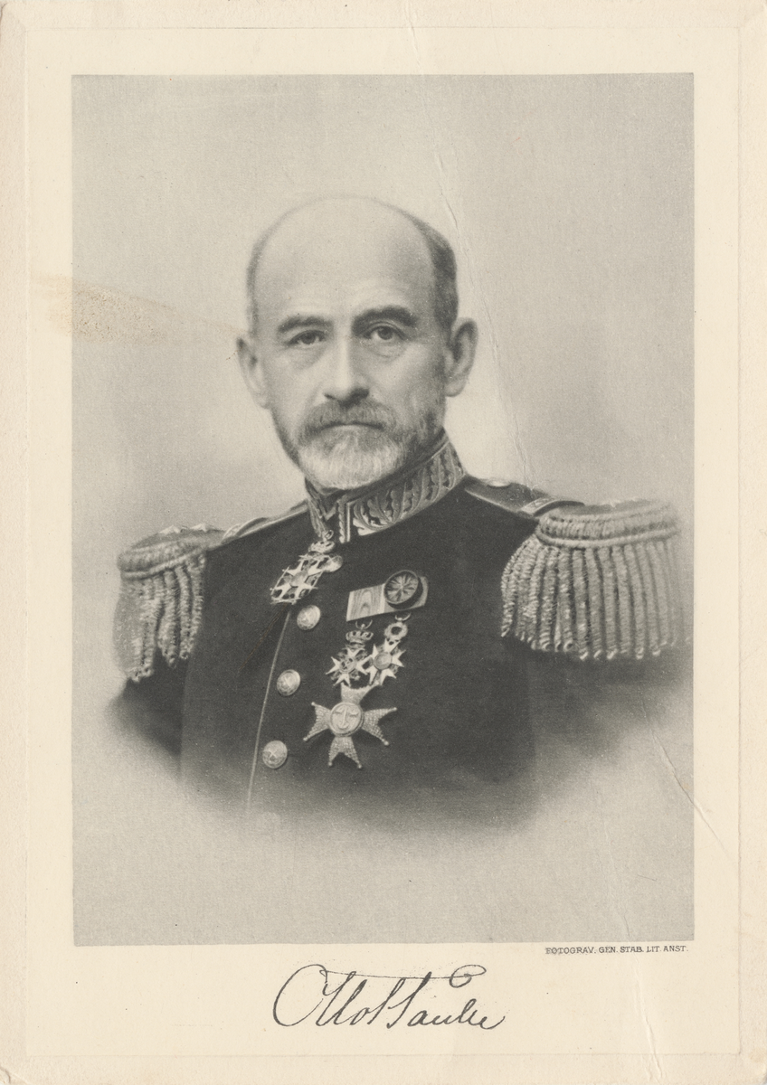 Porträtt av Otto Taube, generallöjtnant vid Generalitetet.
