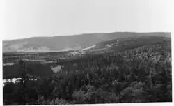 Utsikt fra Øyongskurven på Totenåsen.