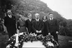 Fra begravelsen til Anna Lovisa Svinnset september 1940. Gra