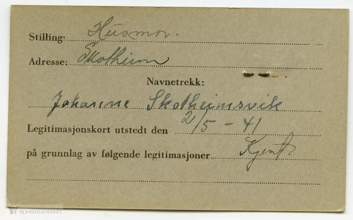 3666, Husmor Johanne Kristine Skotheimvik f.02.02.1878, Eide