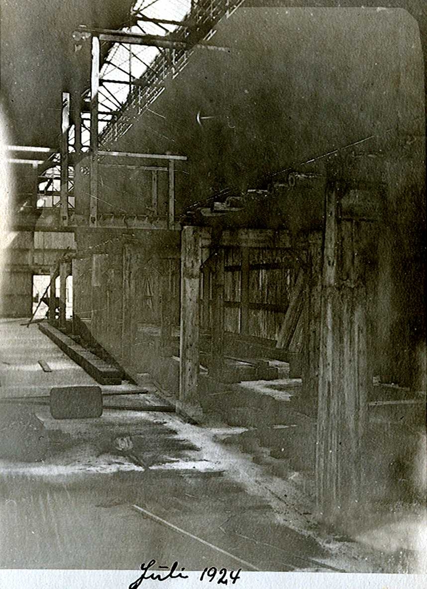 "xx/07-1924" Nitriden. Bygning for steking av elektrodekull.