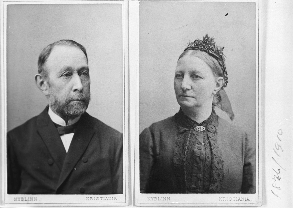 Peter Severin Jacob Daae og hustru Petra Camilla.