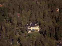 Bolig, Stjerneveien 1. (Flyfoto)