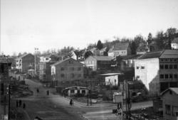 Sett fra Storgata mot Myrabakken.