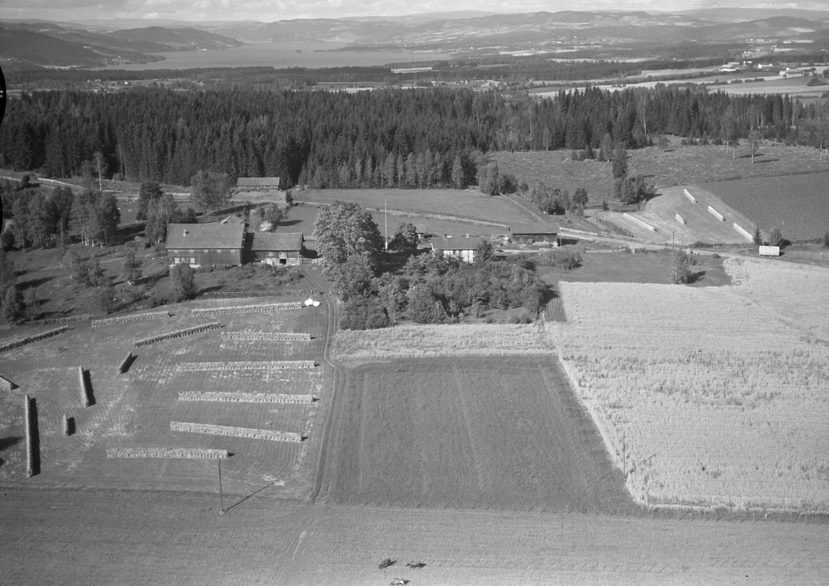 Flyfoto av Brenden gård, Stavsjø, Hedmark.