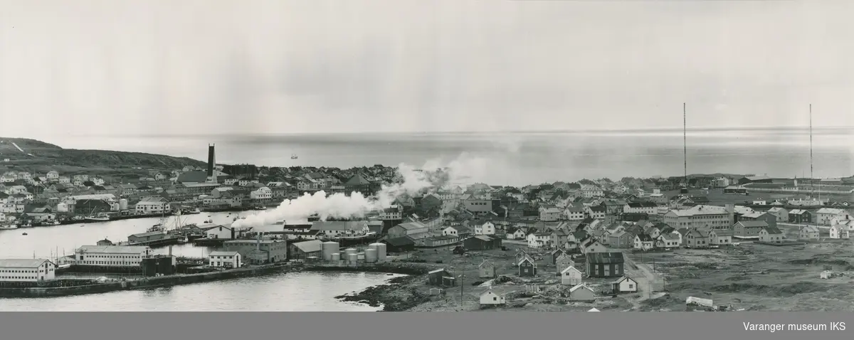 Byprospekt, Vardø, sett fra Skagen, 20. september 1962
